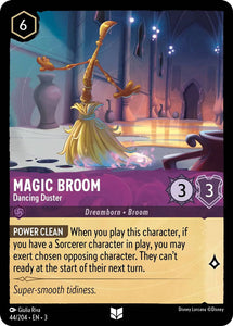 Magic Broom - Dancing Duster 44/204 Uncommon Into the Inklands Disney Lorcana TCG - guardiangamingtcgs