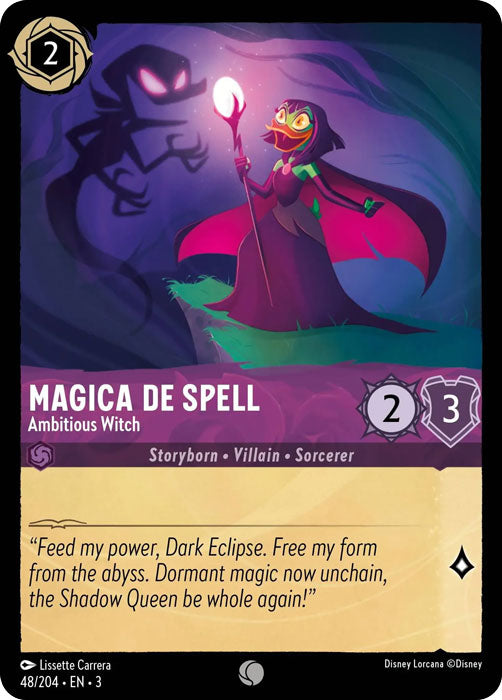 Magica De Spell - Ambitious Witch 48/204 Common Into the Inklands Disney Lorcana TCG - guardiangamingtcgs