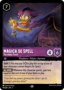 Magica De Spell - The Midas Touch 49/204 Super Rare Into the Inklands Disney Lorcana TCG - guardiangamingtcgs