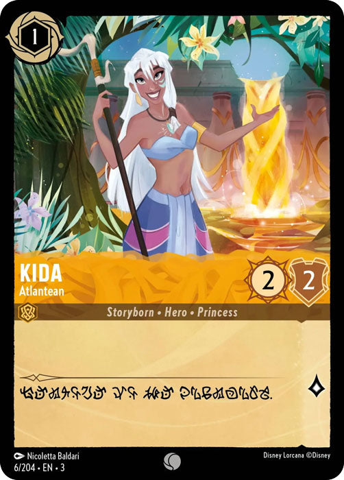 Kida - Atlantean 6/204 Common Into the Inklands Disney Lorcana TCG - guardiangamingtcgs