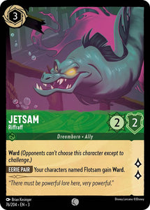 Jetsam - Riffraff 76/204 Common Into the Inklands Disney Lorcana TCG - guardiangamingtcgs