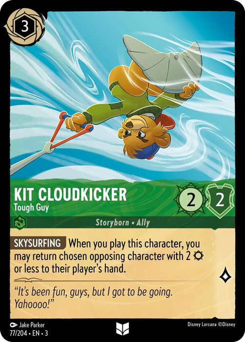 Kit Cloudkicker - Tough Guy 77/204 Uncommon Into the Inklands Disney Lorcana TCG - guardiangamingtcgs