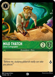 Milo Thatch - Clever Cartographer 79/204 Common Into the Inklands Disney Lorcana TCG - guardiangamingtcgs