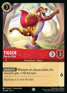 Tigger - One of a Kind 127/204 Common Rise of the Floodborn Disney Lorcana TCG - guardiangamingtcgs