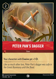 Peter Pan's Dagger 135/204 Common Rise of the Floodborn Disney Lorcana TCG - guardiangamingtcgs