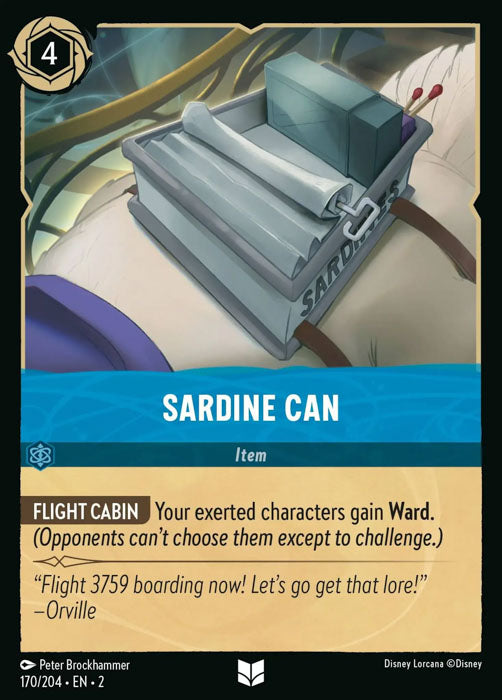 Sardine Can 170/204 Uncommon Rise of the Floodborn Disney Lorcana TCG - guardiangamingtcgs