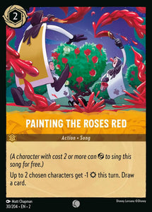 Painting the Roses Red 30/204 Common Rise of the Floodborn Disney Lorcana TCG - guardiangamingtcgs