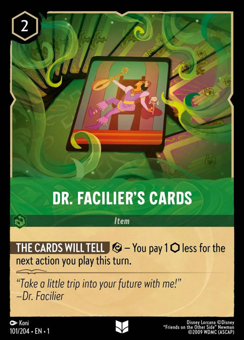 Dr. Facilier's Cards 101/204 Uncommon The First Chapter Disney Lorcana TCG - guardiangamingtcgs
