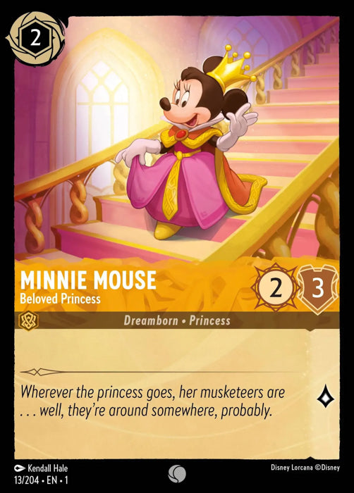 Minnie Mouse - Beloved Princess 13/204 Common The First Chapter Disney Lorcana TCG - guardiangamingtcgs