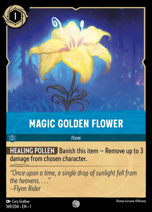 Magic Golden Flower 169/204 Common The First Chapter Disney Lorcana TCG - guardiangamingtcgs