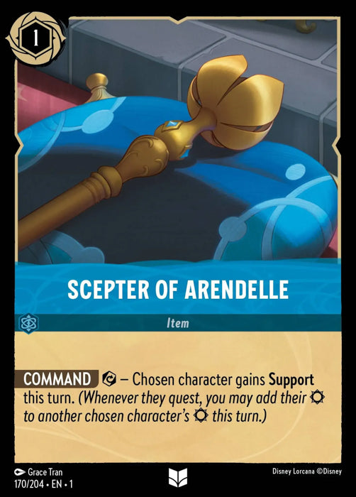 Scepter of Arendelle 170/204 Uncommon The First Chapter Disney Lorcana TCG - guardiangamingtcgs