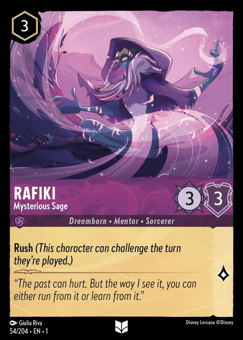 Rafiki - Mysterious Sage 54/204 Uncommon The First Chapter Disney Lorcana TCG - guardiangamingtcgs