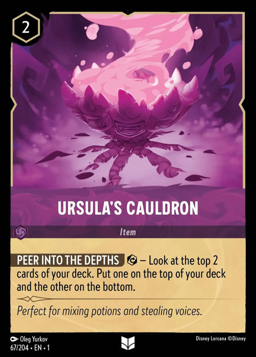 Ursula's Cauldron 67/204 Uncommon The First Chapter Disney Lorcana TCG - guardiangamingtcgs