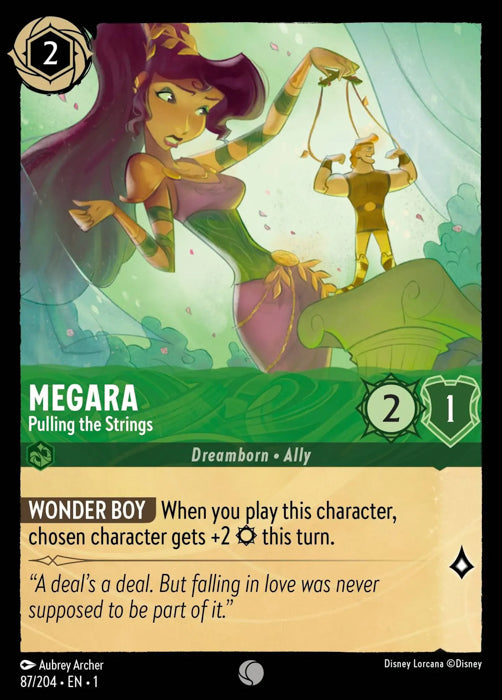 Megara - Pulling the Strings 87/204 Common The First Chapter Disney Lorcana TCG - guardiangamingtcgs