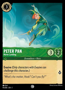 Peter Pan - Never Landing 91/204 Common The First Chapter Disney Lorcana TCG - guardiangamingtcgs