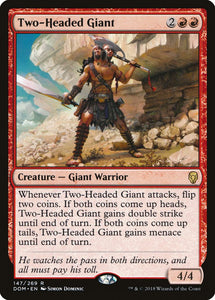 Two-Headed Giant 147 R Dominaria MTG - guardiangamingtcgs