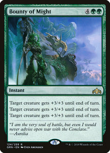 Bounty of Might 124 R Guilds of Ravnica MTG - guardiangamingtcgs