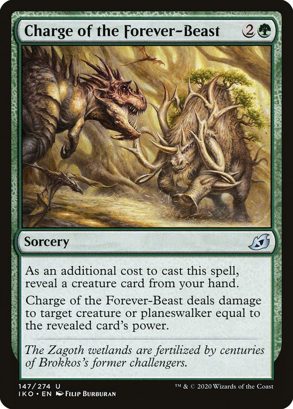 Charge of the Forever-Beast 147 U Ikoria: Lair of Behemoths MTG - guardiangamingtcgs