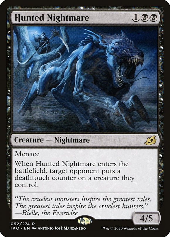 Hunted Nightmare 92 R Ikoria: Lair of Behemoths MTG - guardiangamingtcgs