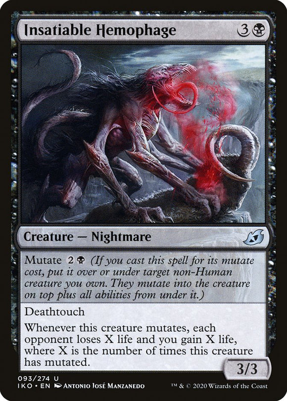 Insatiable Hemophage 93 U Ikoria: Lair of Behemoths MTG - guardiangamingtcgs