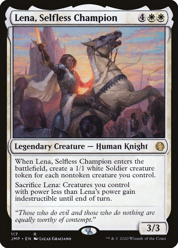 Lena, Selfless Champion 117 R Jumpstart MTG - guardiangamingtcgs