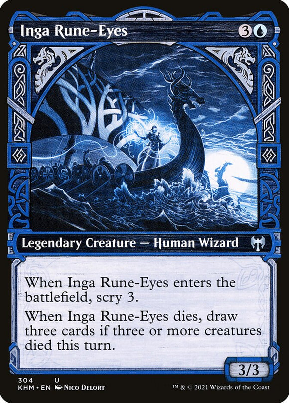 Inga Rune-Eyes (Showcase) 304 U Kaldheim MTG - guardiangamingtcgs