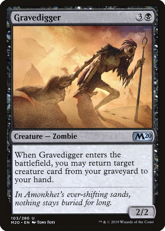 Gravedigger 103 U Core Set 2020 MTG - guardiangamingtcgs