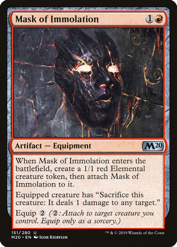 Mask of Immolation 151 U Core Set 2020 MTG - guardiangamingtcgs