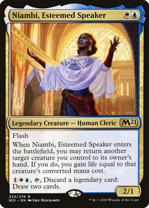 Niambi, Esteemed Speaker 222 R Core Set 2021 MTG - guardiangamingtcgs