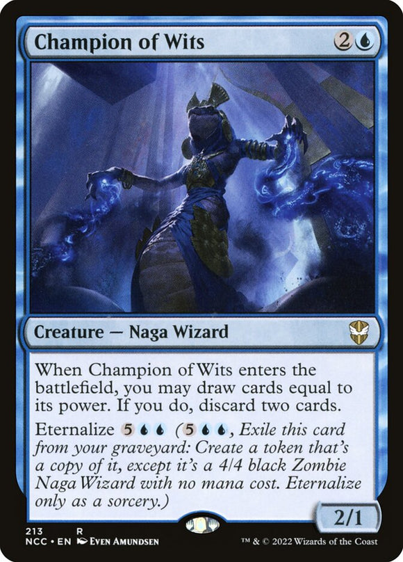 Champion of Wits 213 R Commander: Streets of New Capenna MTG - guardiangamingtcgs