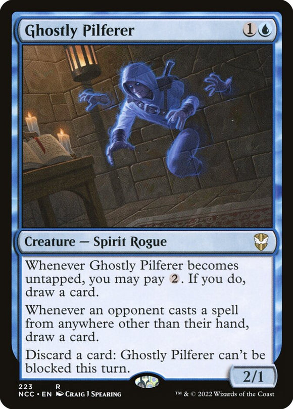 Ghostly Pilferer 223 R Commander: Streets of New Capenna MTG - guardiangamingtcgs