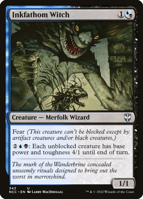 Inkfathom Witch 342 U Commander: Streets of New Capenna MTG - guardiangamingtcgs