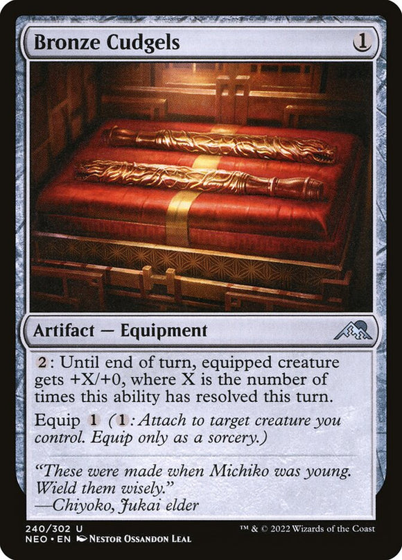 Bronze Cudgels 240 U Kamigawa: Neon Dynasty MTG - guardiangamingtcgs
