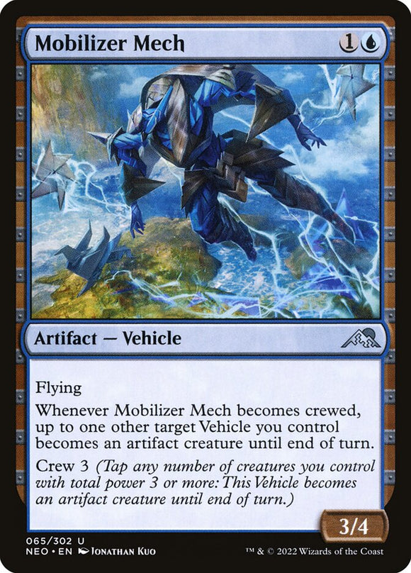 Mobilizer Mech 65 U Kamigawa: Neon Dynasty MTG - guardiangamingtcgs