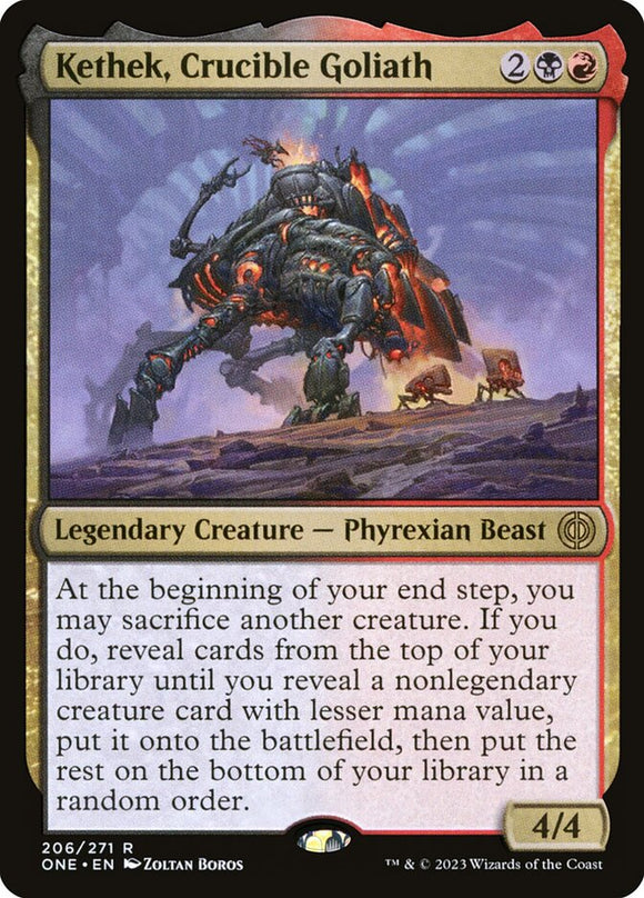 Kethek, Crucible Goliath 206 R Phyrexia: All Will Be One MTG - guardiangamingtcgs