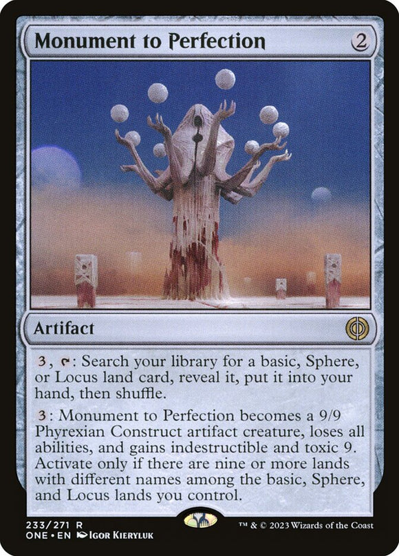 Monument to Perfection 233 R Phyrexia: All Will Be One MTG - guardiangamingtcgs