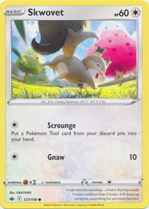 Skwovet 127/198 Common Chilling Reign Pokemon TCG - guardiangamingtcgs