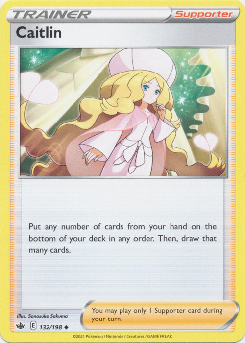 Caitlin 132/198 Uncommon Chilling Reign Pokemon TCG - guardiangamingtcgs