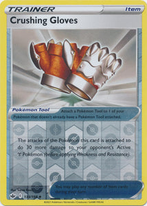 Reverse Holo Crushing Gloves 133/198 Uncommon Chilling Reign Pokemon TCG - guardiangamingtcgs