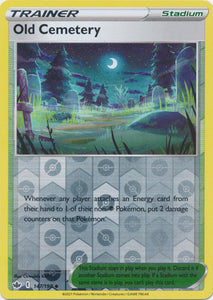 Reverse Holo  Old Cemetery 147/198 Uncommon Chilling Reign - guardiangamingtcgs