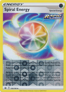 Reverse Holo  Spiral Energy 159/198 Uncommon Chilling Reign - guardiangamingtcgs