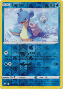 Reverse Holo Lapras 029/198 Common Chilling Reign Pokemon TCG - guardiangamingtcgs