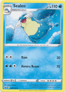 Sealeo 038/198 Uncommon Chilling Reign Pokemon TCG - guardiangamingtcgs