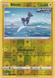 Reverse Holo Blitzle 050/198 Common Chilling Reign Pokemon TCG - guardiangamingtcgs