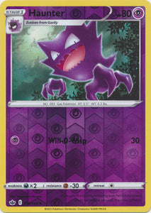 Reverse Holo  Haunter 056/198 Uncommon Chilling Reign - guardiangamingtcgs