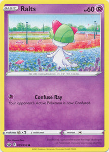 Ralts 059/198 Common Chilling Reign Pokemon TCG - guardiangamingtcgs