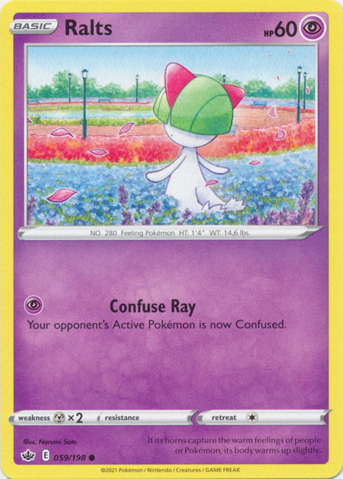 Ralts 059/198 Common Chilling Reign Pokemon TCG - guardiangamingtcgs