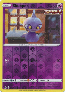 Reverse Holo  Shuppet 062/198 Common Chilling Reign - guardiangamingtcgs