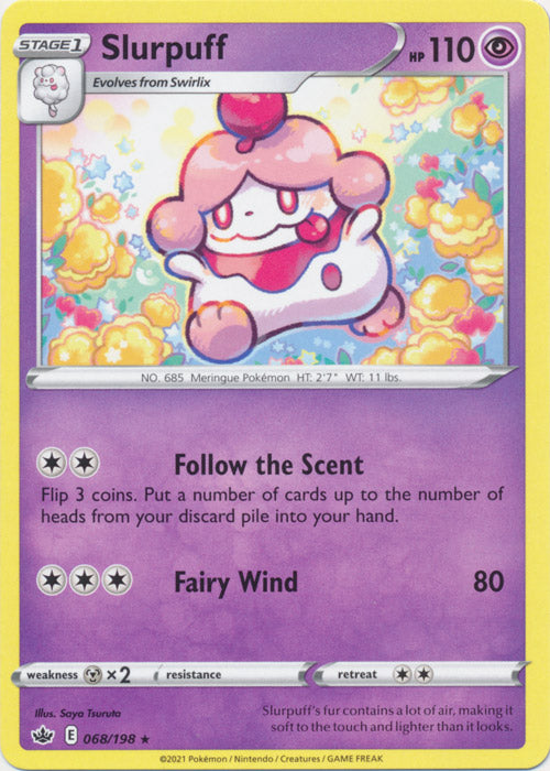 Slurpuff 068/198 Rare Chilling Reign Pokemon TCG - guardiangamingtcgs