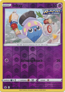 Reverse Holo  Inkay 069/198 Common Chilling Reign - guardiangamingtcgs